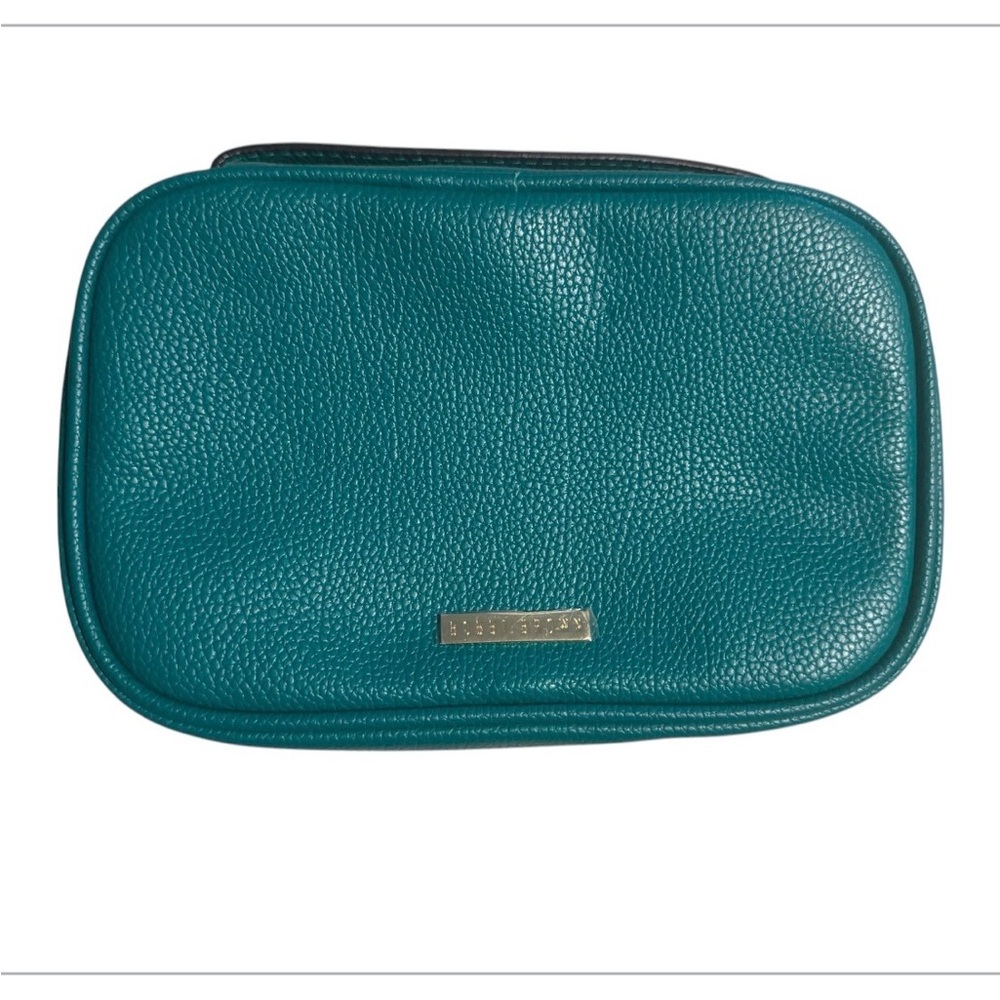 Bobbi Brown Green Pebbled Leather Cosmetic Case - Picture 2 of 9